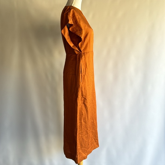 COS Linen Blend Midi Dress - sz 4 COS Linen Blend Midi Dress - sz 4